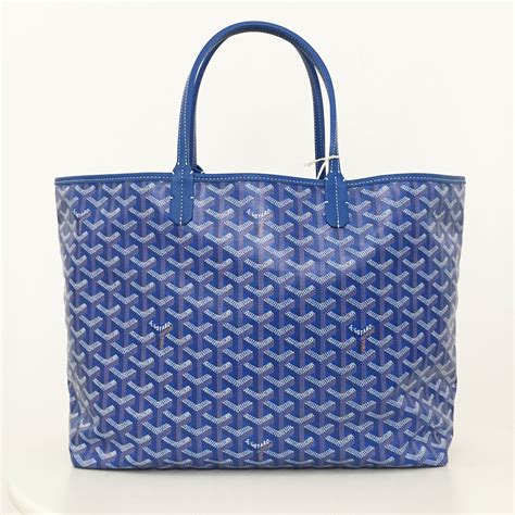 blue goyard tote bag|authentic goyard tote.